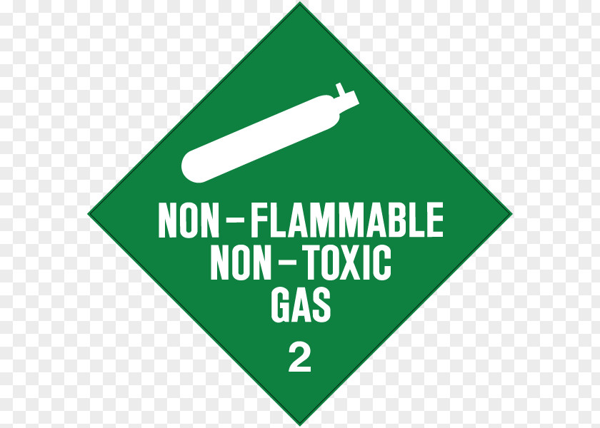 Dangerous Goods HAZMAT Class 2 Gases Combustibility And Flammability Label PNG