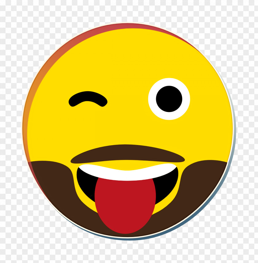 Happy Mouth Beard Icon Emoji Eyes PNG