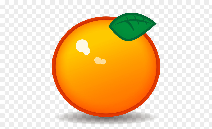 Tangerine Emoji Orange Sticker Text Messaging PNG