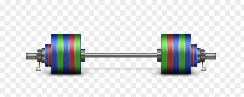 Barbell Dumbbell Olympic Weightlifting Icon PNG