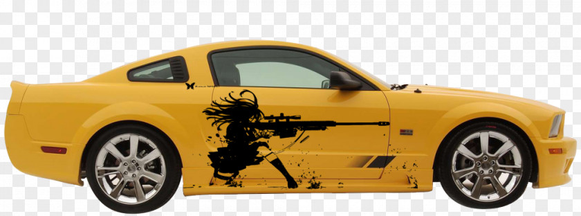 Car Ford Mustang Decal Bumper Sticker PNG