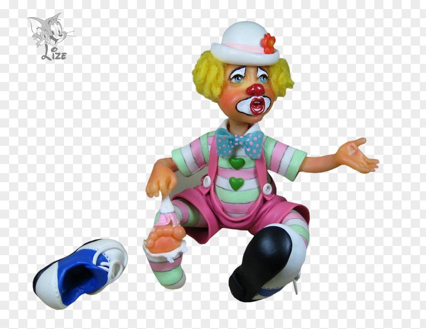 Clown Duck Figurine Elisabeth Ganso PNG