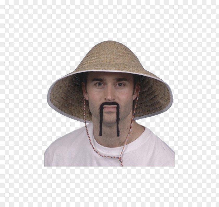 Hat Straw Coolie Asian Conical Costume PNG