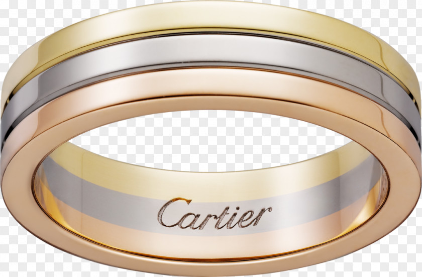 Ring Wedding Gold Cartier Carat PNG
