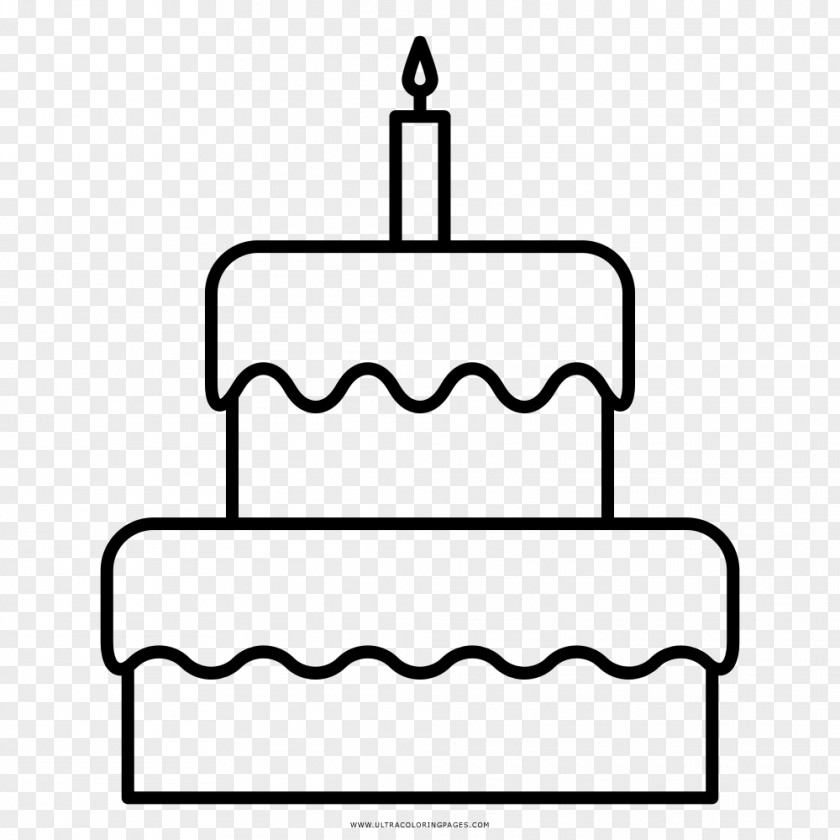 Cake Birthday Drawing Coloring Book PNG