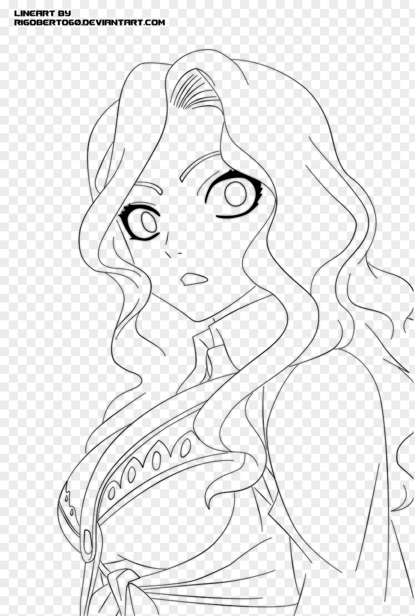 Fairy Tail Line Art Cana Alberona Drawing Coloring Book PNG