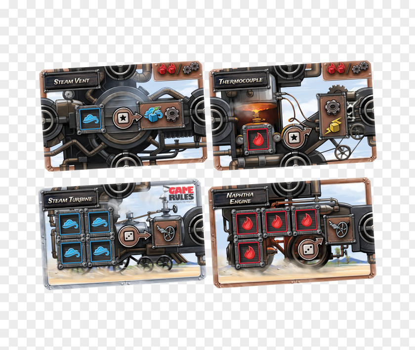 Game Cards Board Steampunk Roxley Strategy PNG