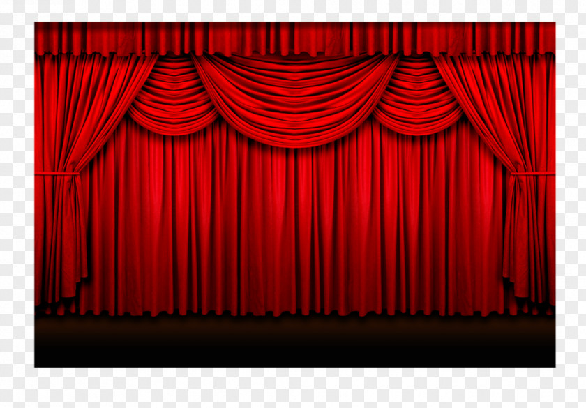 Theater Drapes And Stage Curtains Stock Photography PNG