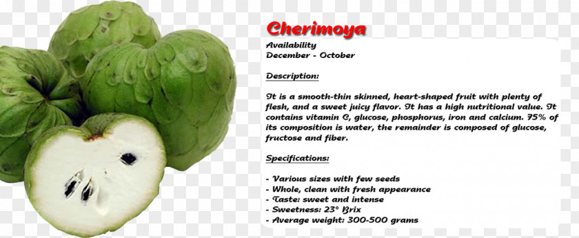 Tree Cherimoya Soursop Fruit Sugar-apple Peruvian Cuisine PNG