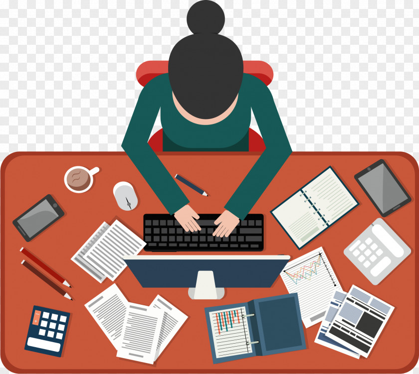Vector Business Women Graphic Design Workplace Illustration PNG