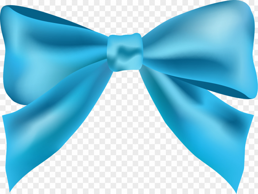 Hand Drawn Blue Ribbon Bow Tie Clip Art PNG