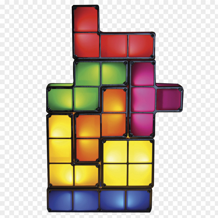 Light Paladone Tetris Video Game Tetromino PNG
