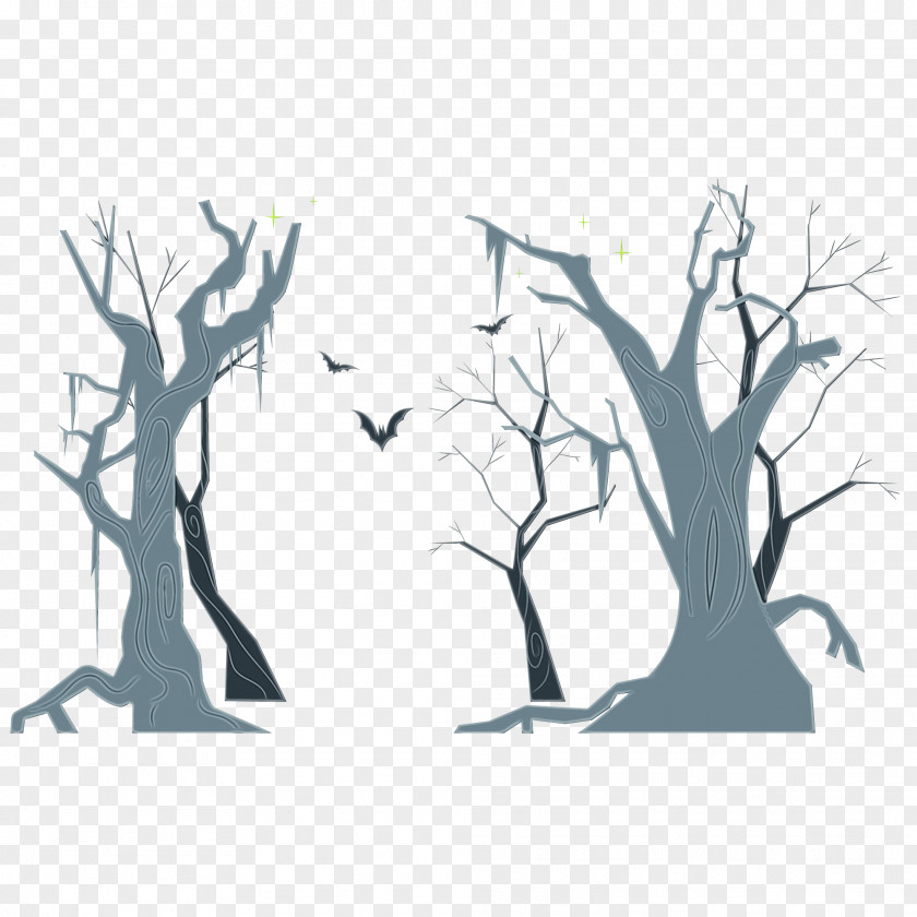Tree Cartoon Silhouette Twig Meter PNG