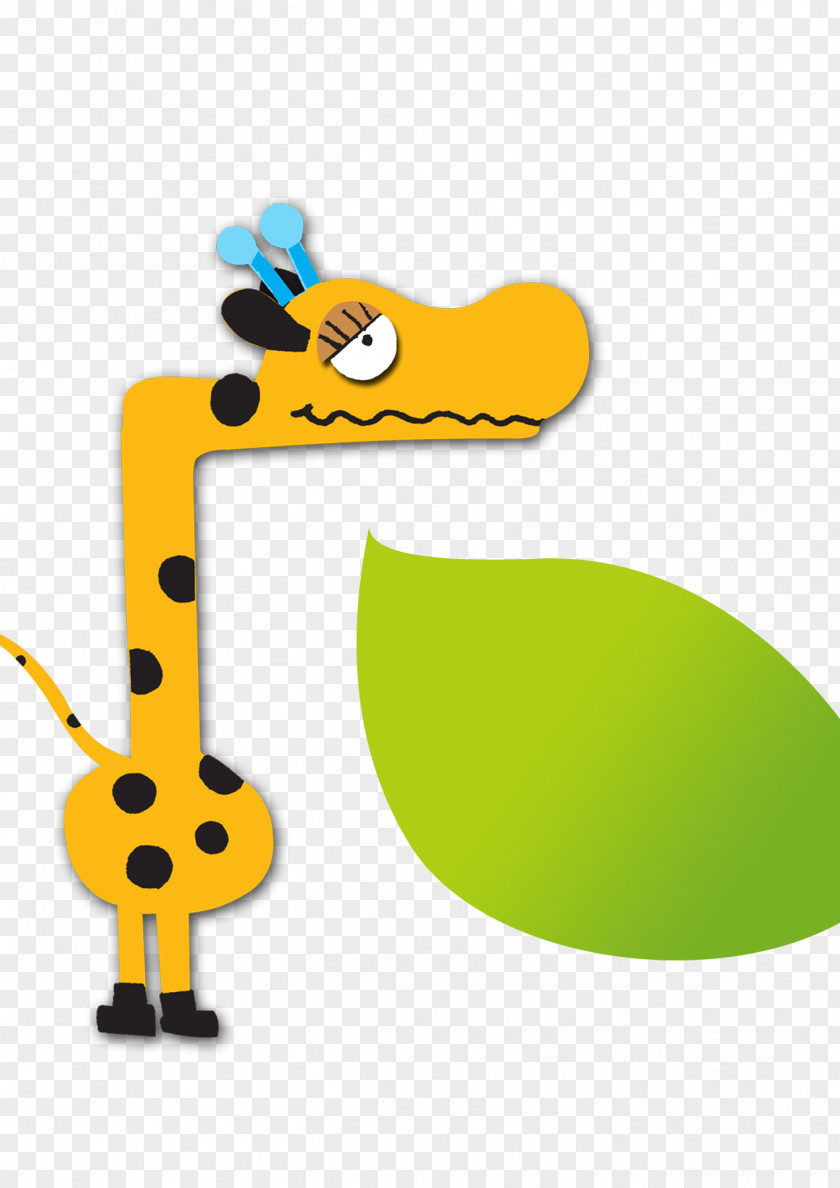 Cartoon Giraffe Human Height PNG