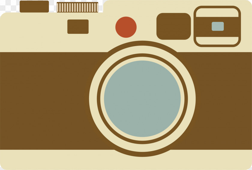 Coffee Retro Camera Lens Sticker Polaroid PNG