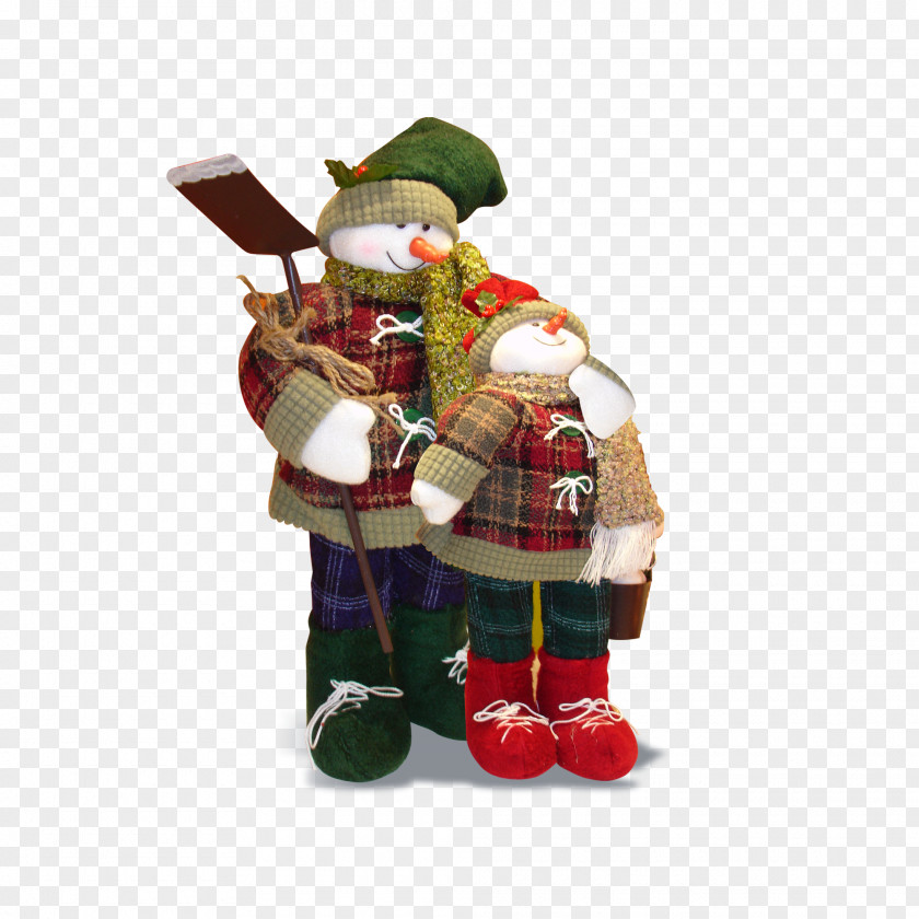 Couple Snowman Christmas PNG