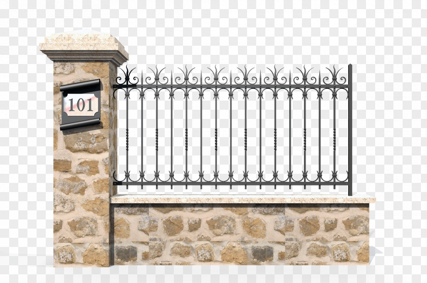 Fence Baluster Wrought Iron Handrail PNG