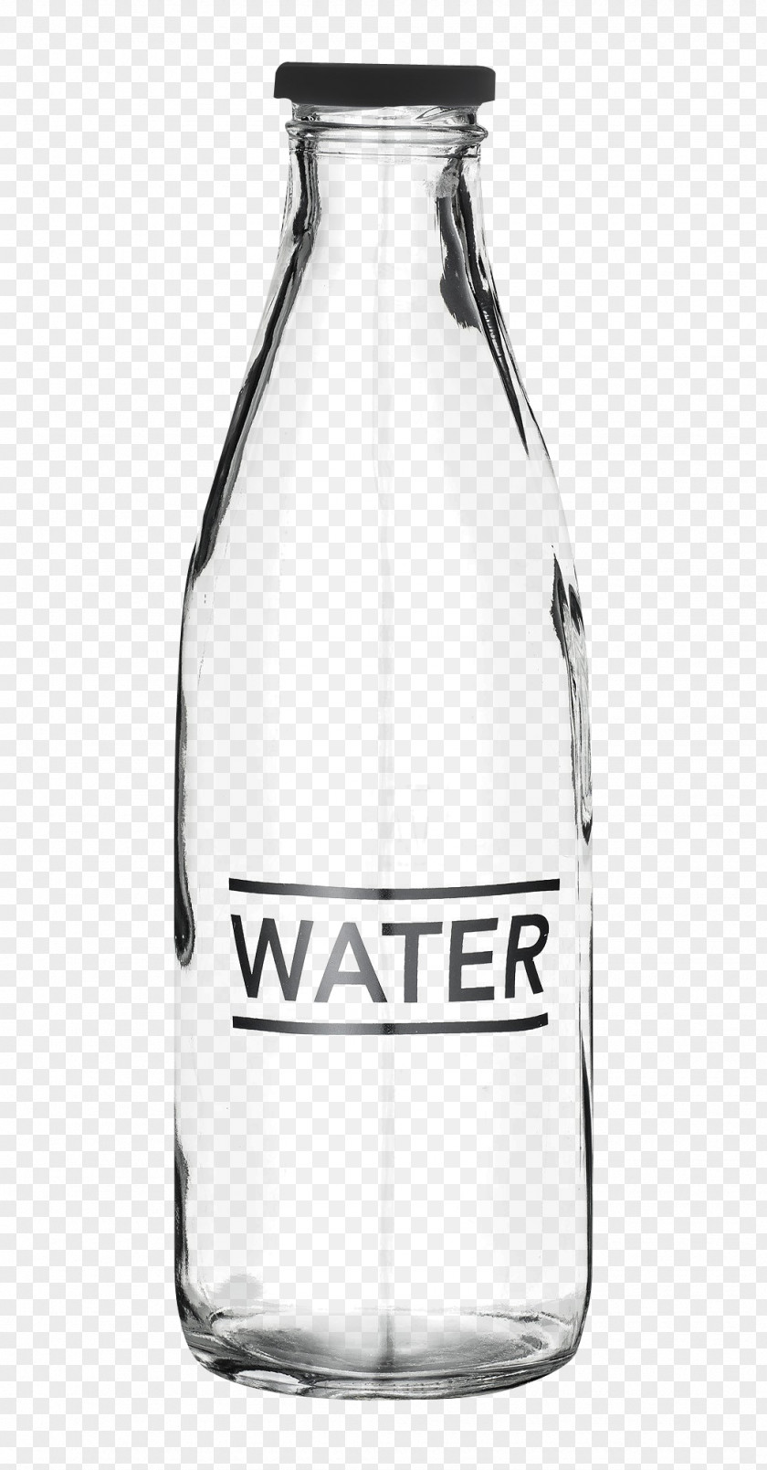 Glass Water Bottle Bottled PNG