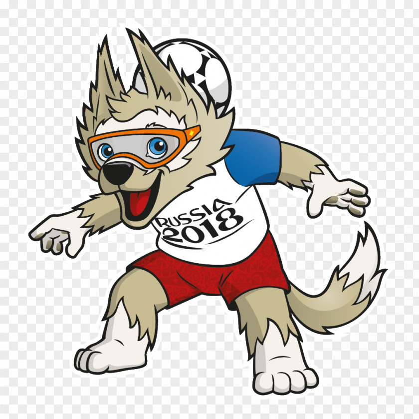 Russia 2018 World Cup FIFA Official Mascots Zabivaka PNG