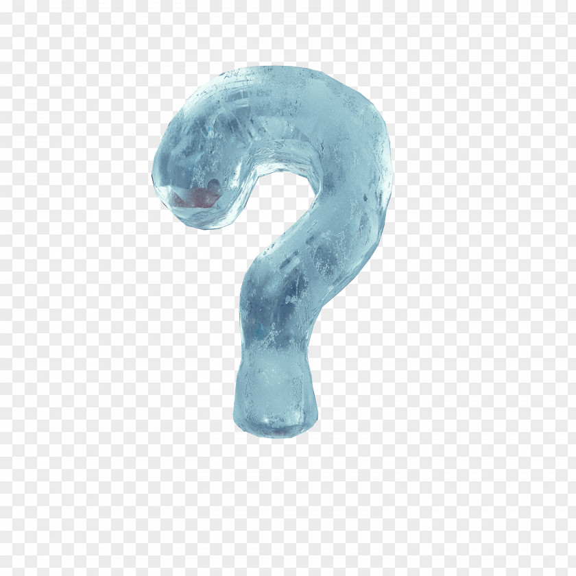 Blue Ice Question Mark PNG