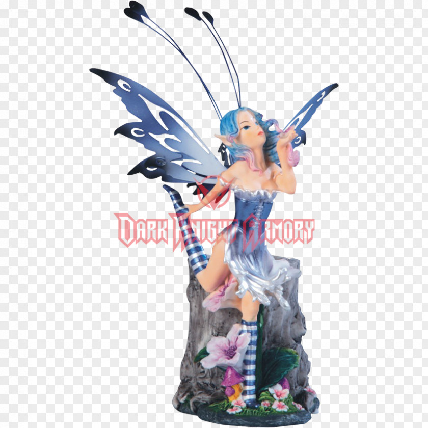 Fairy The With Turquoise Hair Figurine Statue Sculpture PNG