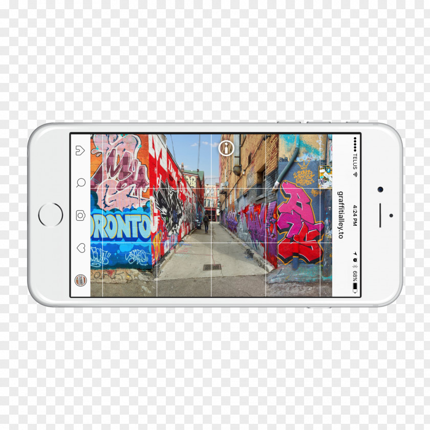 Stay Up Late To Work Graffiti Alley Smartphone Grip Limited PNG