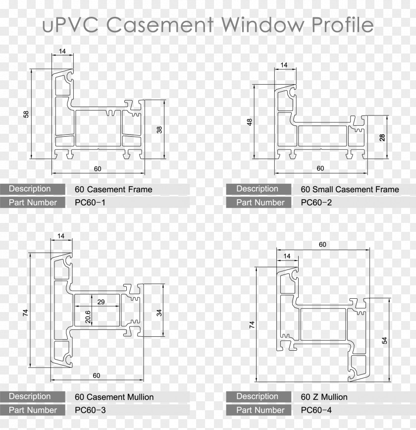 Upvc Window Technical Drawing Floor Plan Project Engineering Design PNG