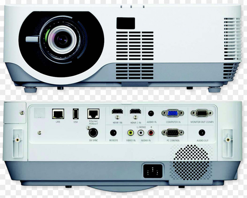 5000lm, FHD, Base-T, LAN Multimedia Projectors NEC Display Solutions P452HProjector DLP Prj. P502H PNG