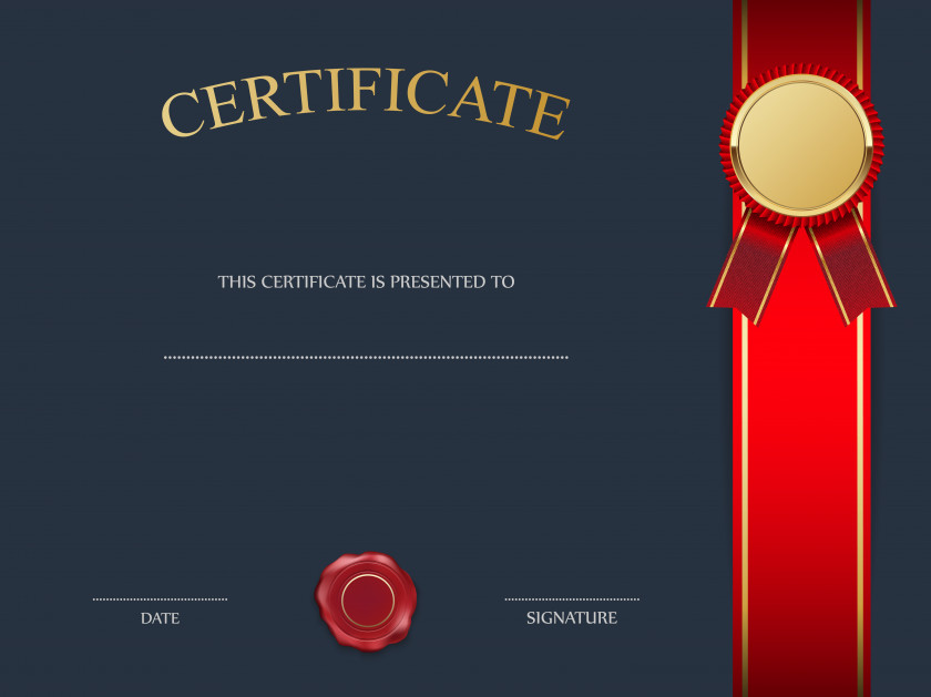 Blue Certificate Template Image Clip Art PNG