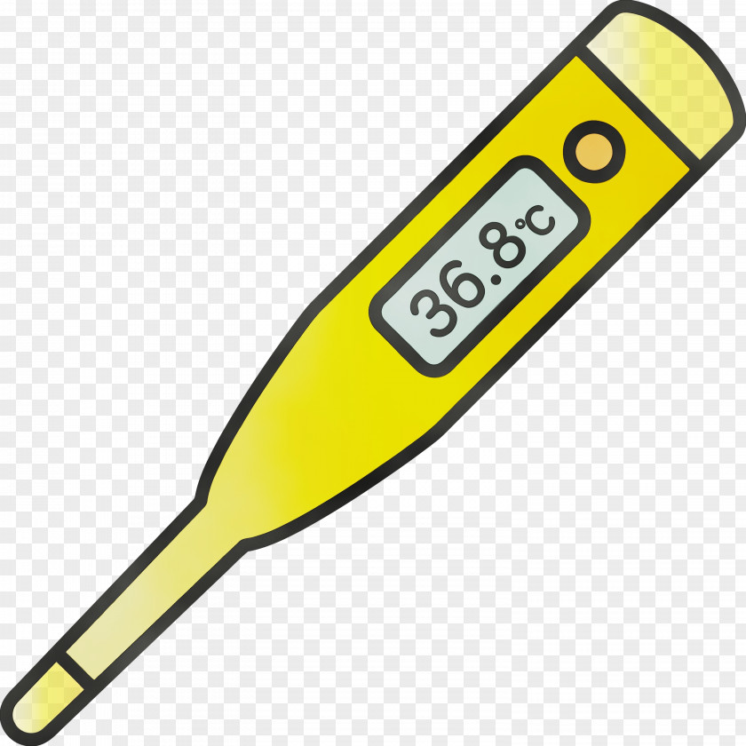 Yellow Softball Bat PNG