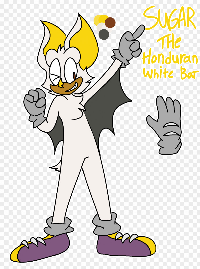 Bat Honduran White Yellow Clip Art Vertebrate PNG