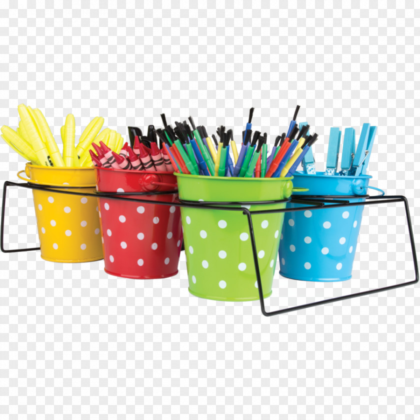 Bucket Teacher Polka Dot School Paint PNG