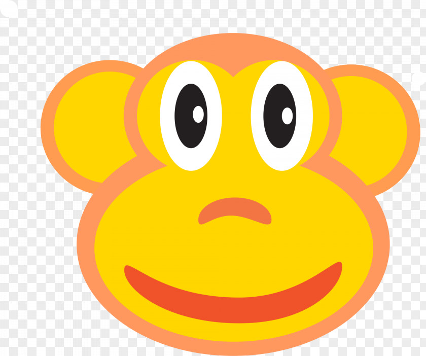 Monkey Clipart Baboons Smiley Clip Art PNG