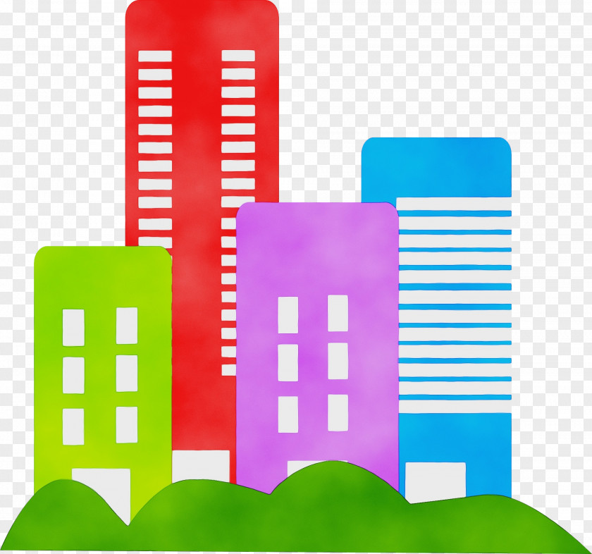 Skyscraper Wet Ink Line PNG