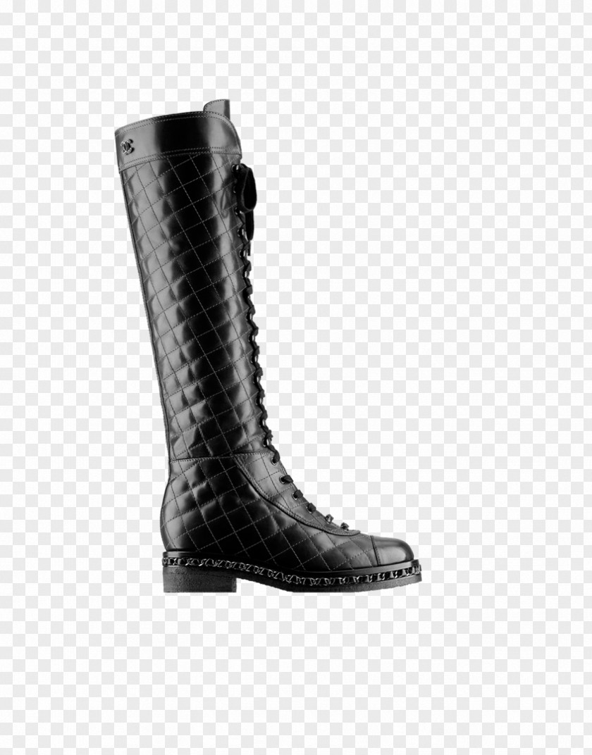 Chanel Riding Boot Knee-high Shoe PNG
