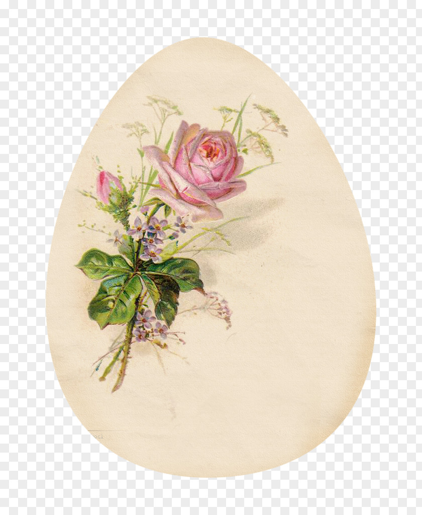 Easter Egg Decoupage Clip Art Drawing PNG
