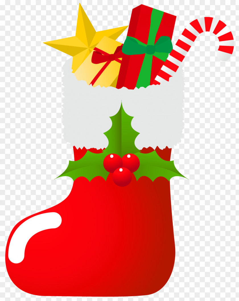 Free Christmas Stocking Clip Art. PNG