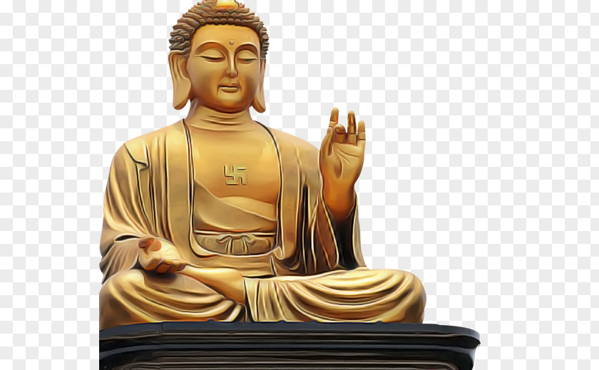 Guru Temple Statue Sculpture Zen Master Meditation Classical PNG