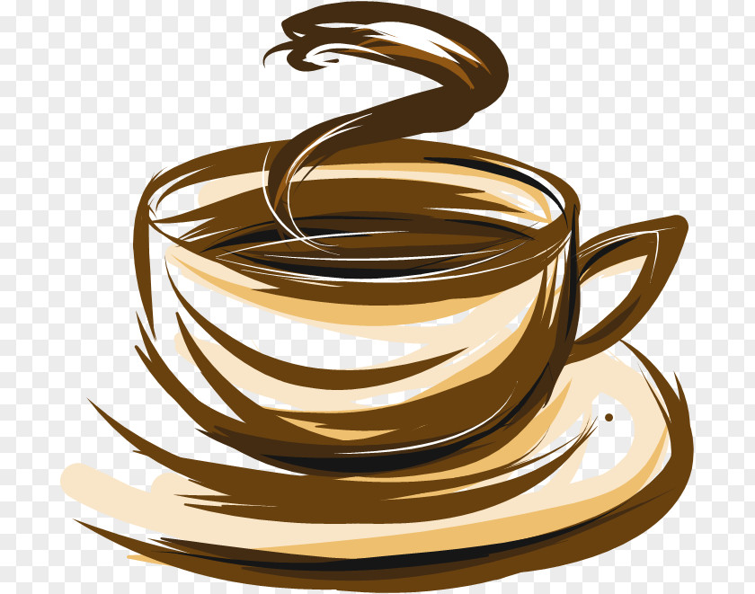 Java Coffee Teacup Cafe Background PNG