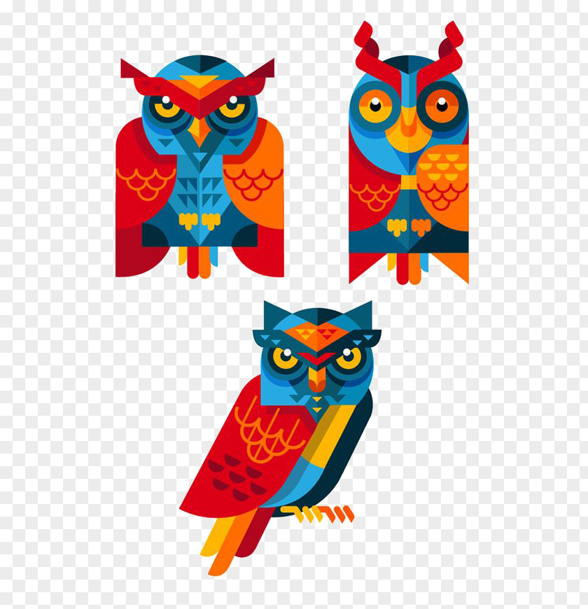 Owl Free Button Elements Illustration PNG