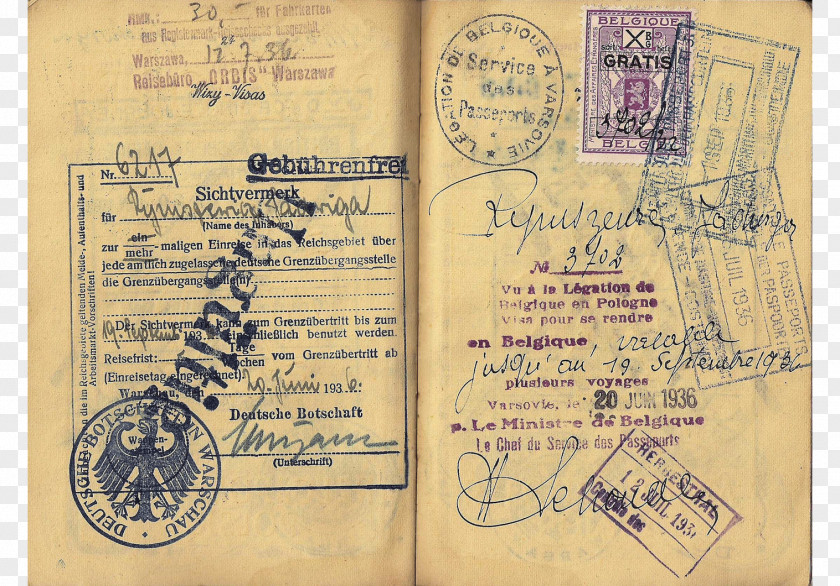 Passport Polish Document Japanese Paper PNG