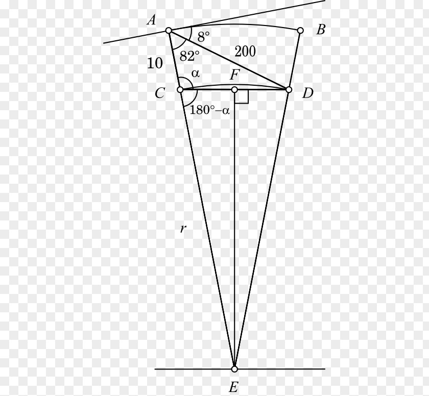 Angular Geometry Triangle Drawing Point PNG