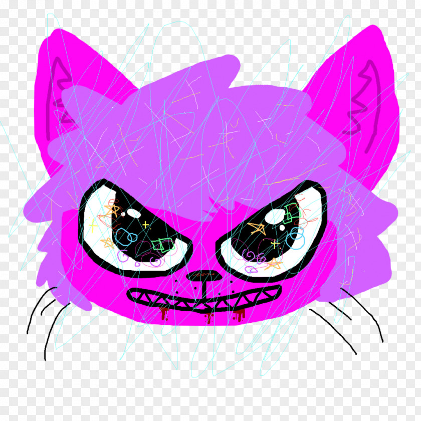 Cat Whiskers Snout Pink M PNG