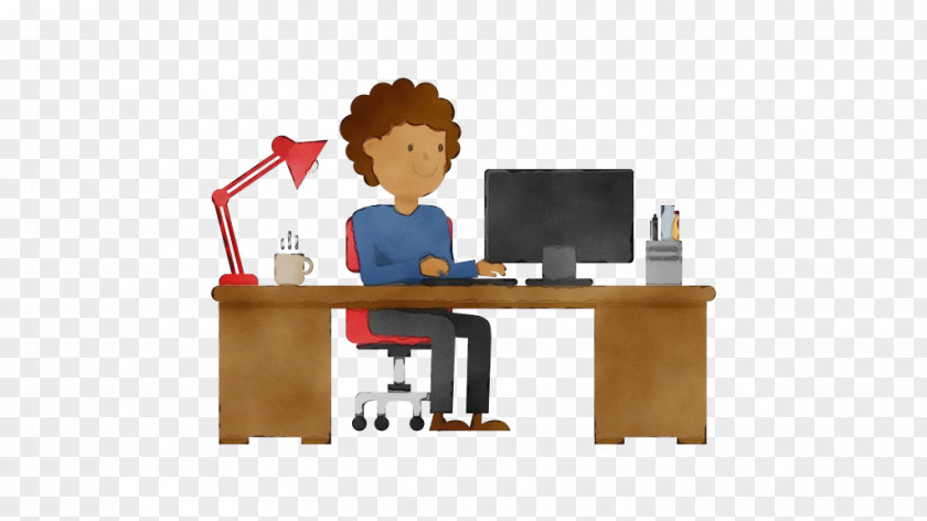 Employment Job Watercolor Cartoon PNG