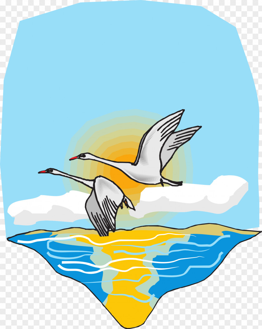 Goose Bird Flight Clip Art PNG