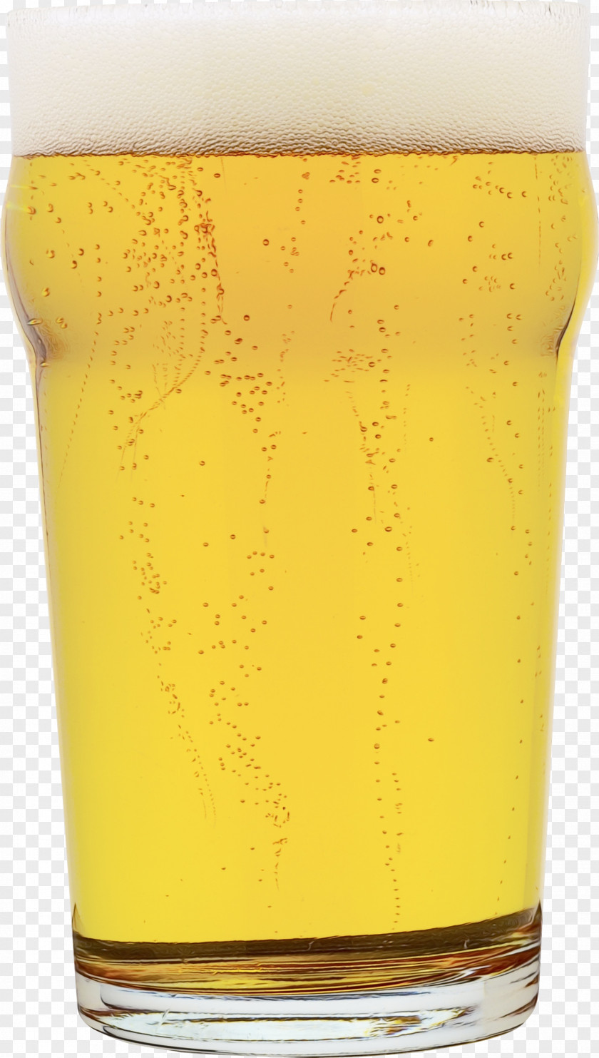 Juice Tumbler Pint Glass Drink Beer Yellow PNG