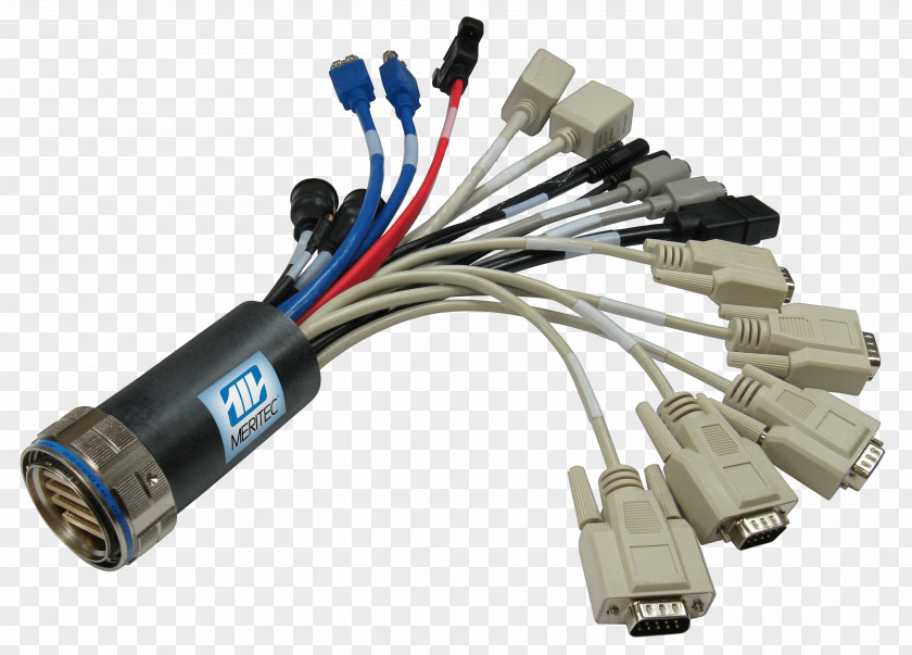 Merit Electrical Cable Connector Harness Electronics Meritec PNG