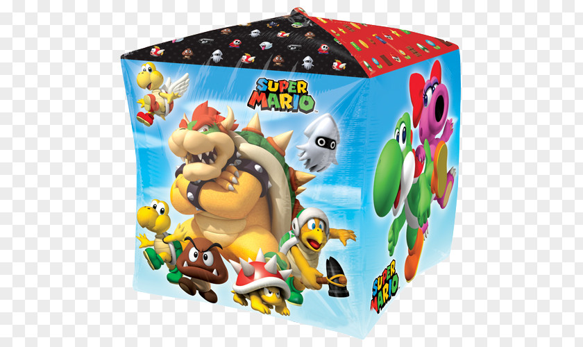 METALLIC BALLOONS Super Mario Bros. New Bros Bowser Party PNG