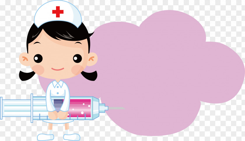 Needle Syringe Nurse Section Border Nursing Injection PNG