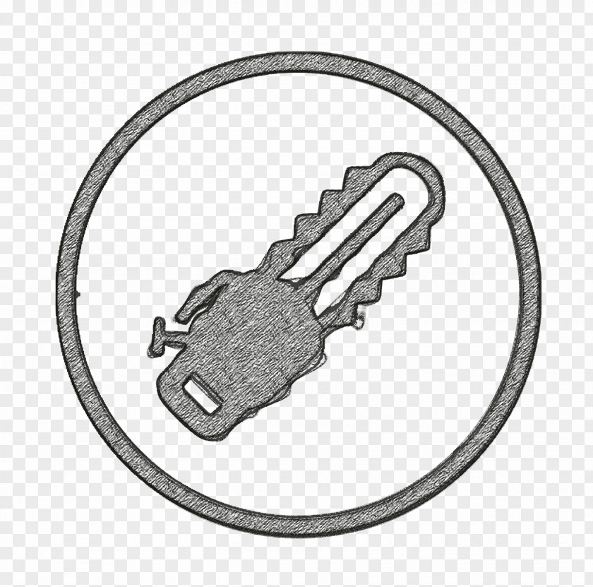 Padlock Pipe Wrench Building Icon Chainsaw Construction PNG